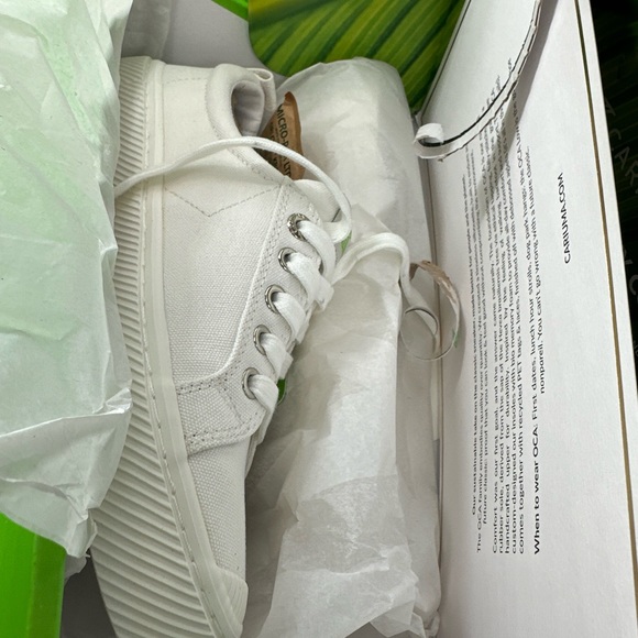 Cariuma OCA Sneakers Womens Size 8 Men’s 6.5 Off White Low Canvas Shoes . NIB - Picture 6 of 10